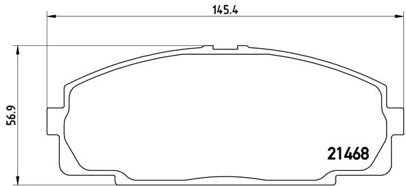 Brembo Brake Pads Front Toyota Quantum ( Set Lh&Rh) (P83092)