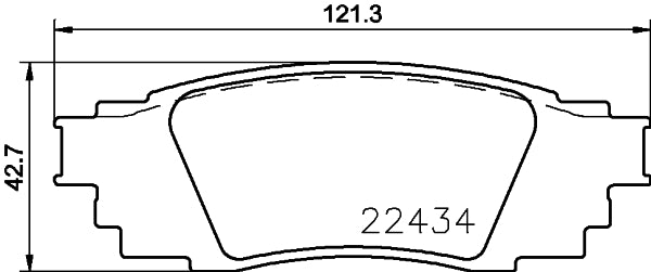Brembo Brake Pads Rear Toyota Rav 4 ( Set Lh&Rh) (P83160)