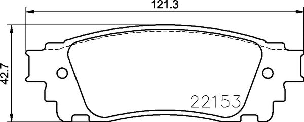 Brembo Brake Pads Rear Lexus Nx ( Set Lh&Rh) (P83166)