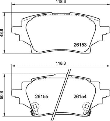 Brembo Remblokkies Agter Toyota C-Hr (Stel L&amp;R) (P83178)