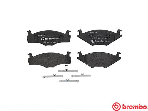 Brembo Brake Pads Front Vw Jetta 1.3 Vwc ( Set Lh&Rh) (P85012)