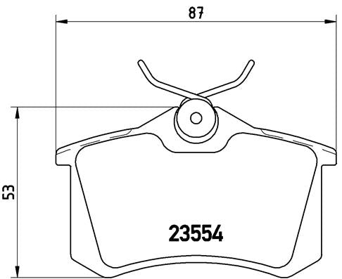 Brembo Brake Pads Rear Vw Eos 2.Fsi ( Set Lh&Rh) (P85020)