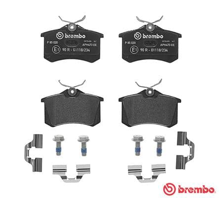 Brembo Remblokkies Agter Vw Eos 2.Fsi (Stel L&amp;R) (P85020)