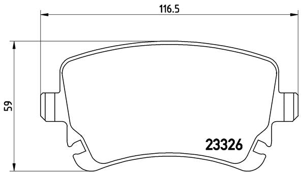 Brembo Brake Pads Rear Audi A8 10/05 A8 ( Set Lh&Rh) (P85076)