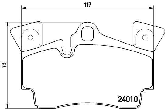 Brembo Brake Pads  Audi Q7 ( Set Lh&Rh) (P85088)