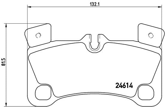 Brembo Brake Pads Rear Vw/Audi Q7 Touareg ( Set Lh&Rh) (P85103)