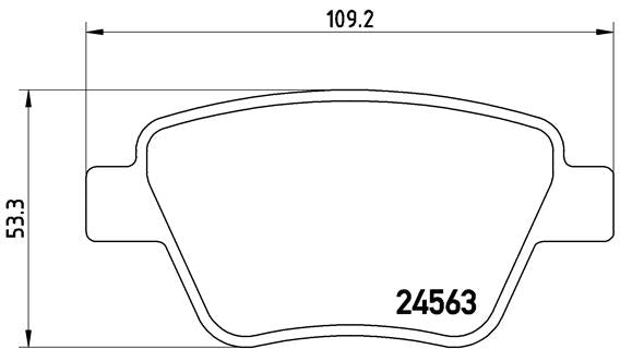 Brembo Brake Pads Rear Audi A1/A3/Fordku ( Set Lh&Rh) (P85114)