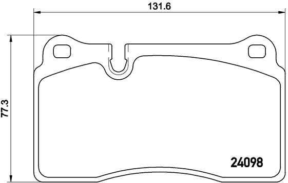 Brembo Brake Pads Front Audi Rs3 8P/ Tt-R ( Set Lh&Rh) (P85116)