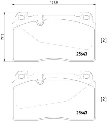 I-Brembo Brake Pads Fr / Rr Audi Rs7/S6/Sq5/P ( Set Lh&amp;Rh) (P85123)