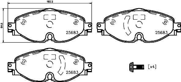 Brembo Brake Pads Front (P85147) P85147 -Modern Auto Parts