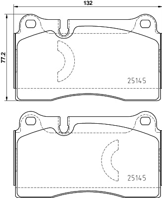 Brembo Brake Pads Front Audi ( Set Lh&Rh) (P85159)