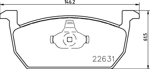 Brembo Brake Pads Fr/Rr Vw Polo ( Set Lh&Rh) (P85167)