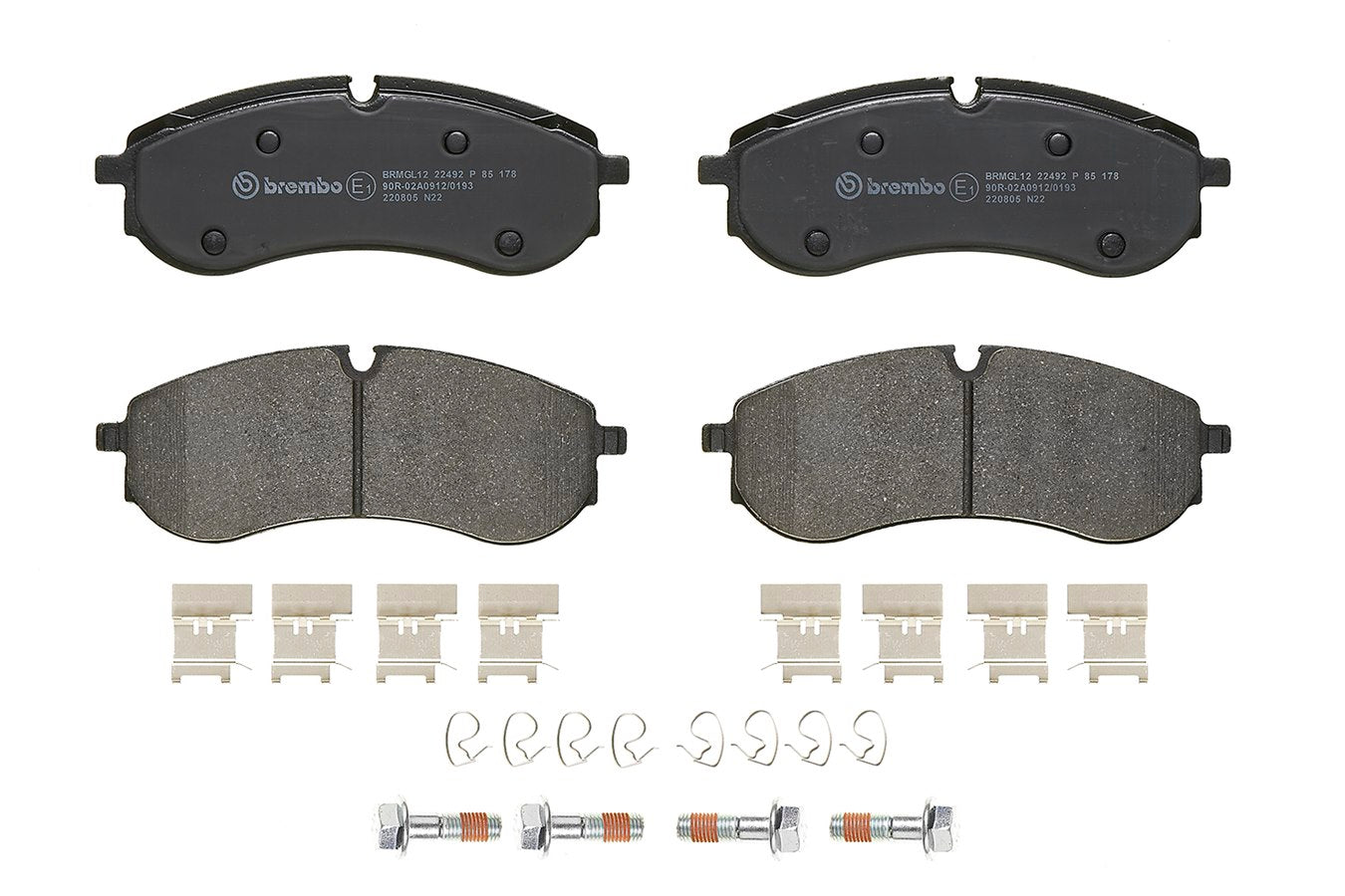 Brembo Brake Pads Rear Vw Crafter ( Set Lh&Rh) (P85178)