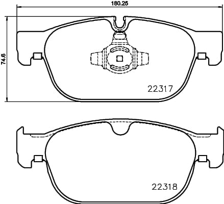 Brembo Brake Pads Front Volvo S90/V90/Xc9 ( Set Lh&Rh) (P86027)