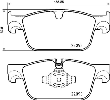 Brembo Brake Pads Front Suzuki/Volvo ( Set Lh&Rh) (P86028)