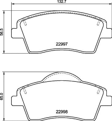 Brembo Brake Pads Front Volvo ( Set Lh&Rh) (P86033)