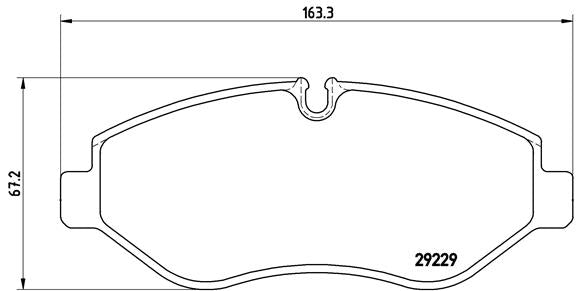 Brembo Brake Pads Front Iveco Daily 50C15 ( Set Lh&Rh) (Pa6026)