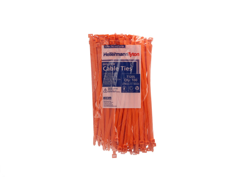 Cable Tie 278 X 7.8 Pack Of 100 (PIT120SOR)