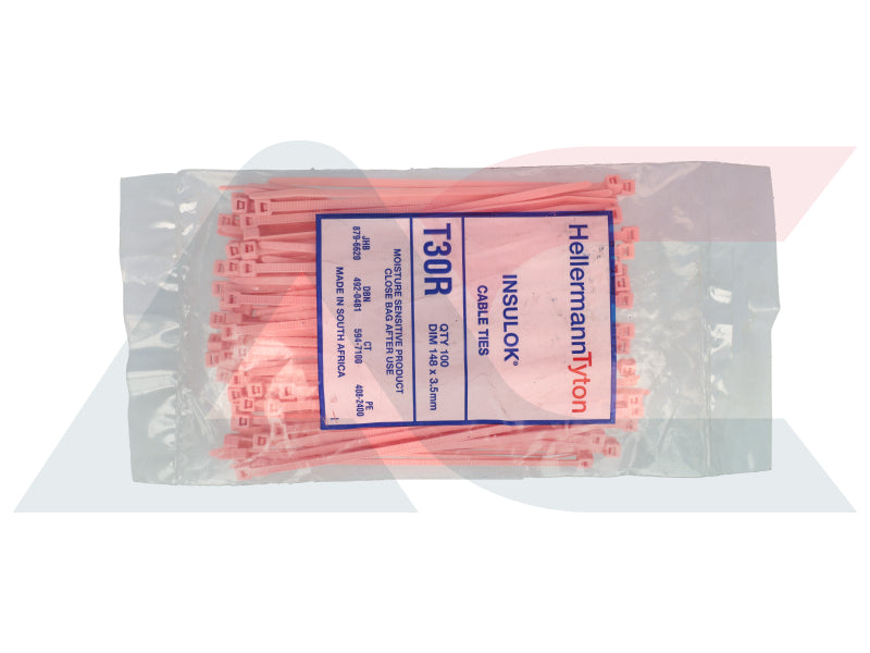Cable Tie 148 X 3.5 Pack Of 100 (PIT30RPK)