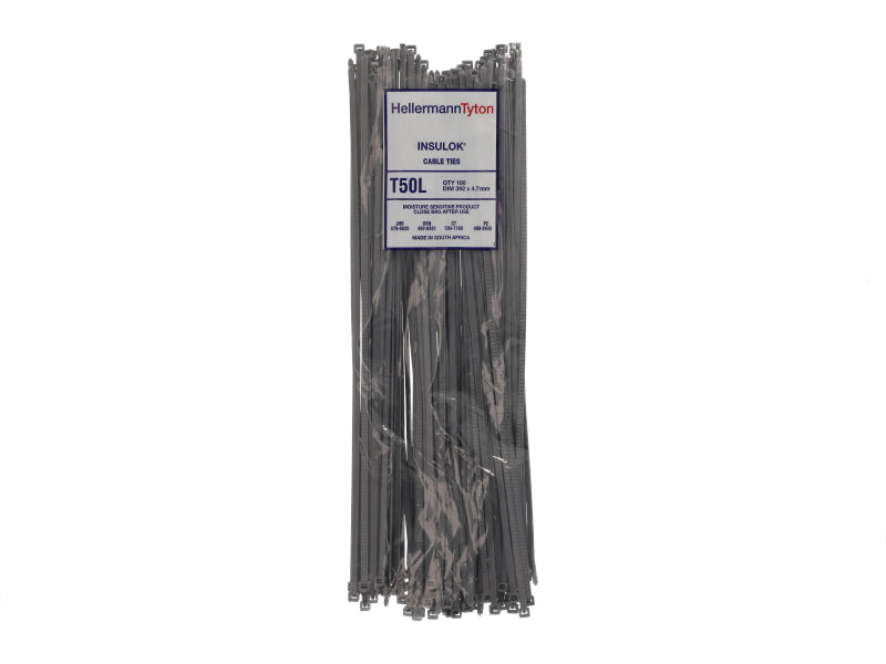 Cable Tie 392 X 4.7 Pack Of 100 (PIT50LGY)