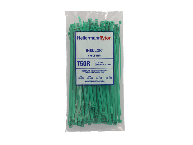 Cable Tie 198 X 4.7 Pack Of 100 (PIT50RGR)