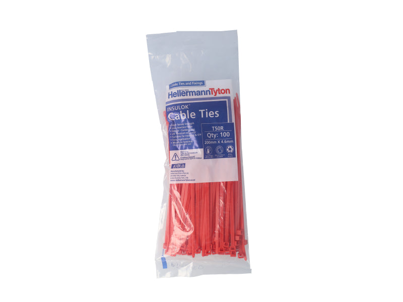 Cable Tie 198 X 4.7 Pack Of 100 (PIT50RRD)