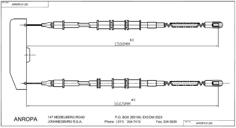 Rear Wheel Cable All Models 97-08/04