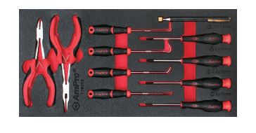 11Pc Prec Scrwdrivers Pliers & Pick Tool Set AMPRO T28743 tools at Modern Auto Parts!