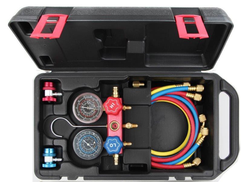 A/C Manifold Gauge Set (Aluminum Body) AMPRO T75991 tools at Modern Auto Parts!