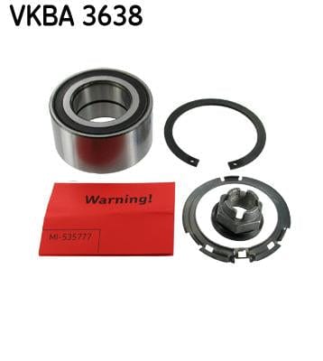 Wheel Bearing Kit -Front (Vkba3638) (Skf) (For 1 Wheel only) Skf