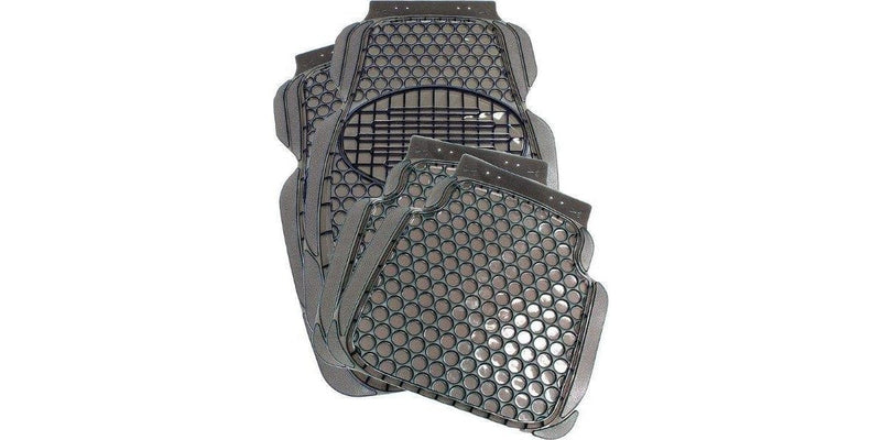 Autogear 4 Piece Transparent Mat Set - Black - Modern Auto Parts