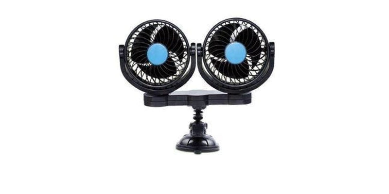 Autogear 5V Usb Single Speed Dual Car Fan - Modern Auto Parts