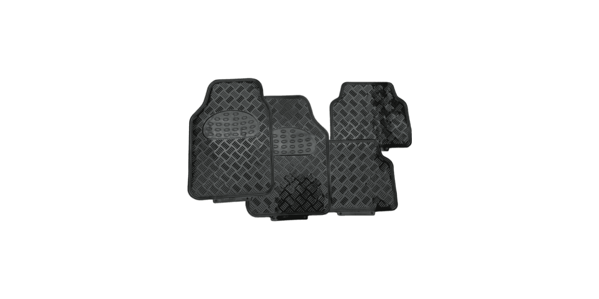 Autogear Aluminium Black Mat Set Front And Rear 4 Piece - Modern Auto Parts
