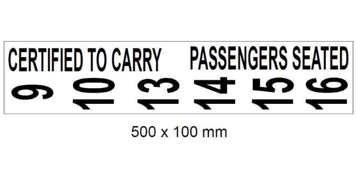 Autogear Certified To Carry Sticker Signs -  500X135Mm - Modern Auto Parts