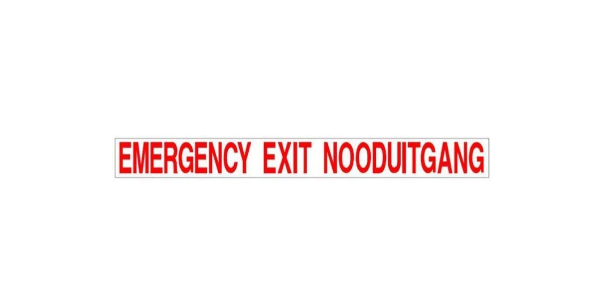 Autogear Emergency Exit Sticker - Various - Modern Auto Parts
