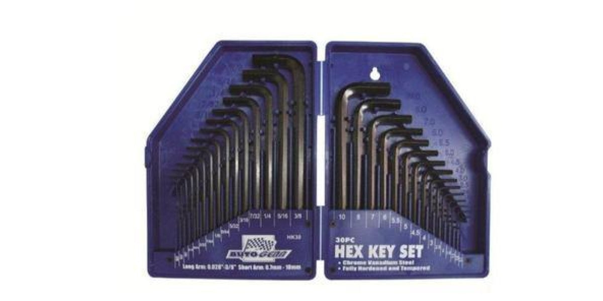 Autogear Hex Key Set 30Pc Metric - Modern Auto Parts