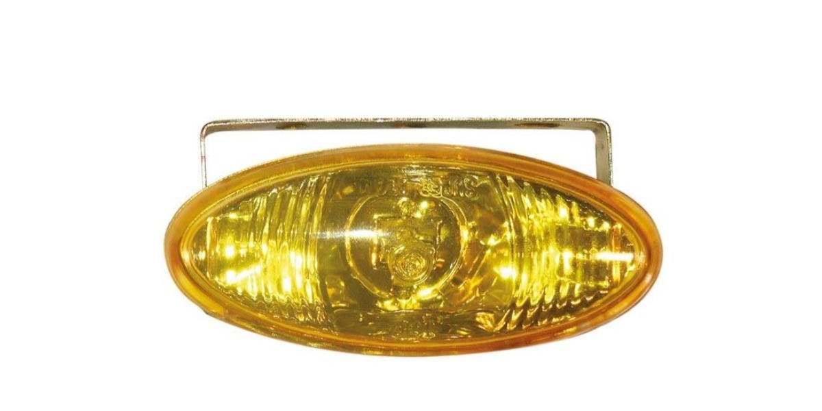 Autogear Mini Oval Lamp - Yellow/Clear - Modern Auto Parts