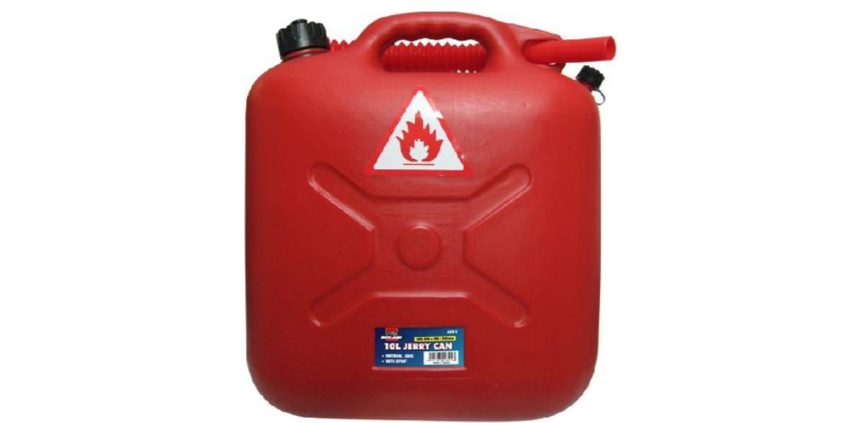 Autogear Red Plastic Jerry Can (Petrol) - Modern Auto Parts