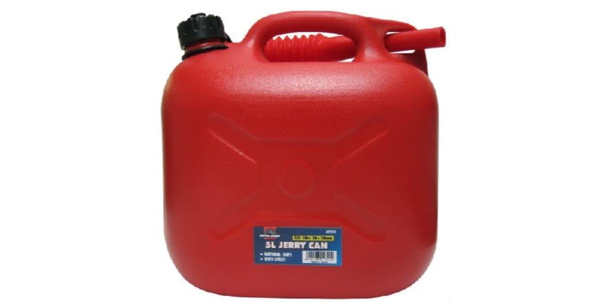 Autogear Red Plastic Jerry Can (Petrol) - Modern Auto Parts