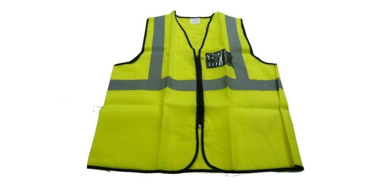 Autogear Reflective Vest With Zipper And Id Pocket - Modern Auto Parts