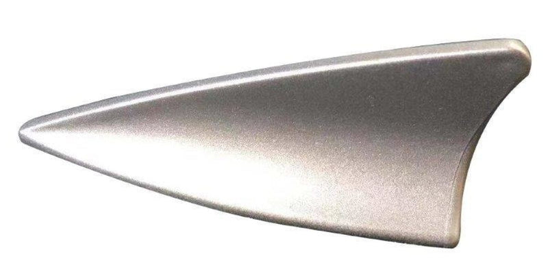 Autogear Silver Mechanical Imitation Shark Fin Streamline Aerial Fm - Modern Auto Parts