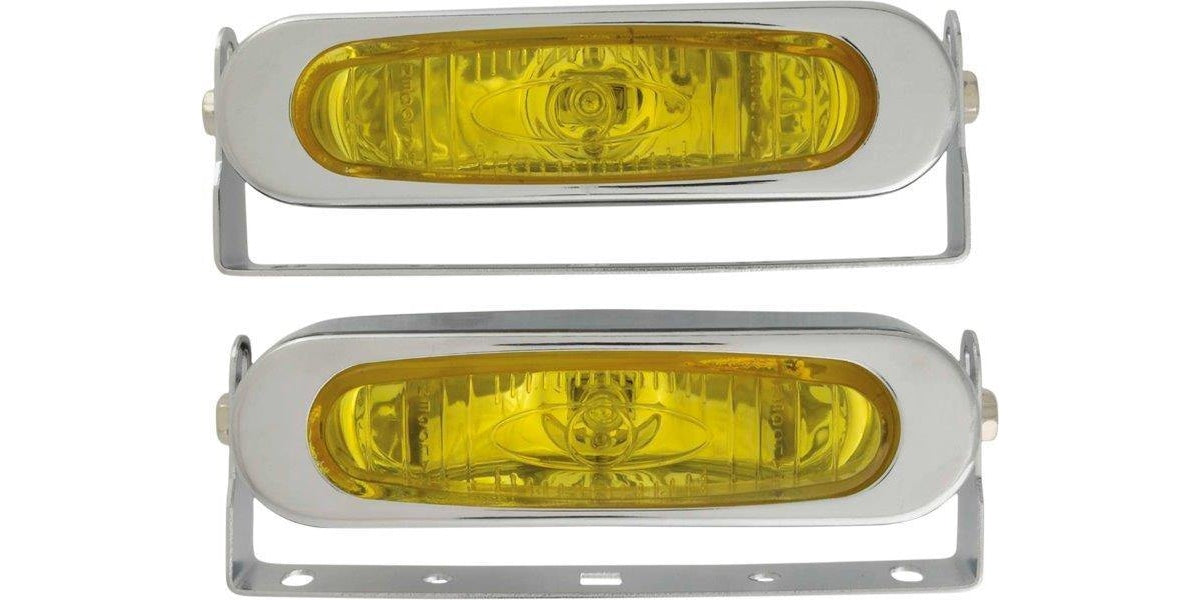 Autogear Slimline Oval Lamp - Yellow/Clear - Modern Auto Parts