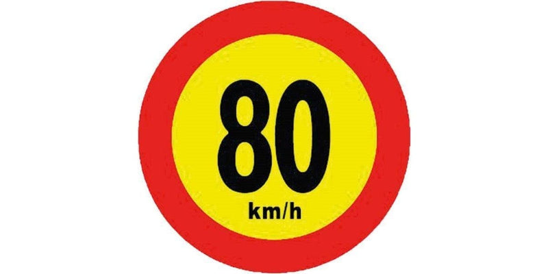 Autogear Speed Warning Sticker - 14Cm - Modern Auto Parts
