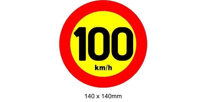 Autogear Speed Warning Sticker - 14Cm - Modern Auto Parts