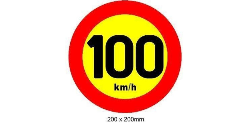 Autogear Speed Warning Sticker - 19Cm - Modern Auto Parts