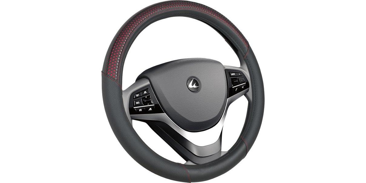 Autogear Steering Wheel Cover 38Cm Black/red -