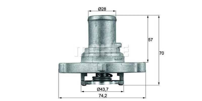 Behr-Mahle Thermostat Fiat Palio 87 °C (Ti12287D) - Modern Auto Parts