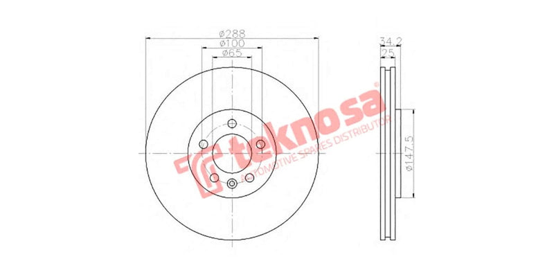 Brake Disc Audi A3 1.8/1.9 9Tdi (Fv)