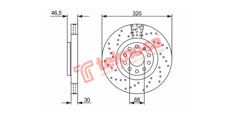 Brake Disc Audi A4 04-08 (Fv)
