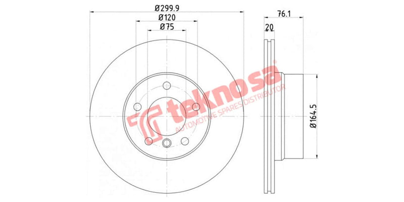 Brake Disc Bmw 1 Series (Rv)